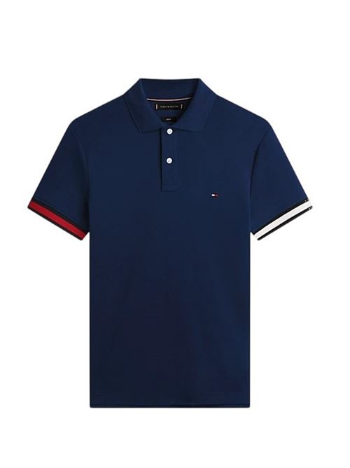 Fluid cotton knit polo shirt Tommy Hilfiger | MW0MW42743DCC.DCC